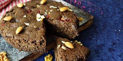 Eggless Wholewheat Cake in Microwave – No Oil/No Butter